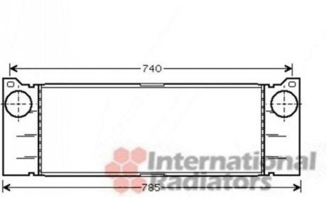 30004473 Van Wezel Радіатор інтеркулера