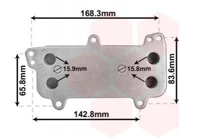 58013707 Van Wezel Радиатор масла