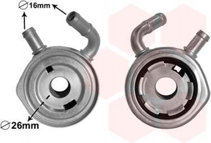 43003611 Van Wezel Радіатор оливи
