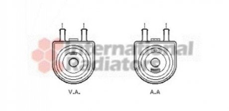 40003285 Van Wezel Радіатор оливи