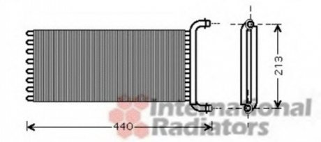 30006441 Van Wezel Радиатор пічки