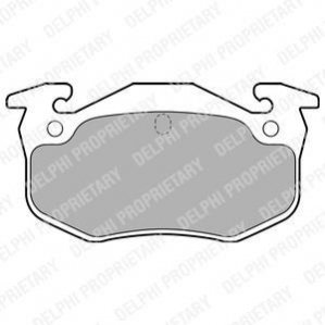 LP699 Delphi Гальмівні колодки дискові CITROEN/PEUGEOT/RENAULT Xsara/106/206/306/Megane/Clio \'\'F \'\'83-07