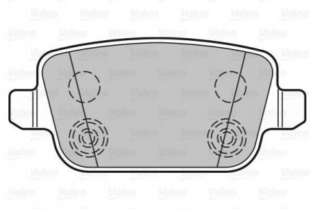 301935 Valeo Гальмівні колодки дискові FORD/LANDROVER/VOLVO Focus/Mondeo/Freelander2/XC70 "1,6-4,4 "R "06>>