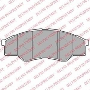 LP2060 Delphi A_Гальмівні колодки дискові TOYOTA Hilux pikap "F "07>>