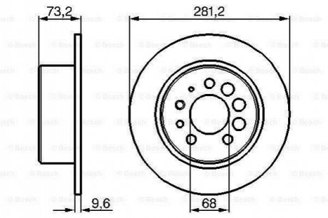 0986478143 BOSCH Гальмівний диск - заміна на 0986479835