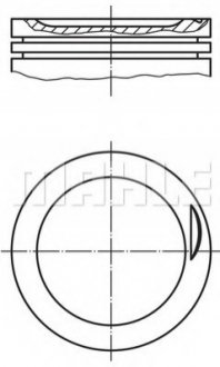 0308300 MAHLE / KNECHT Поршень Mahle AUDI A4,A6 2,0 00-08