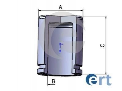 151392-C ERT ERT HYUNDAI Поршень, корпус скобы тормоза ELANTRA IV 1.6 CRDi 05-11, i20 I (PB, PBT) 1.6 CRDi 09-12