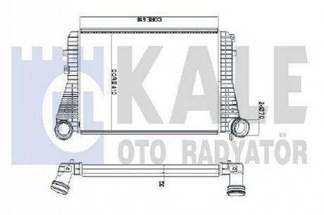 342100 KALE OTO RADYATOR Радіатор інтеркулера (342100) KALE OTO RADYATOR