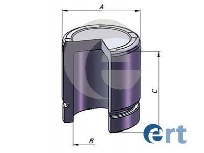 151381-C ERT ERT HONDA Поршень суппорта CIVIC VIII 1.3 IMA 06-, CROSSTOUR I 3.5 4WD 12-