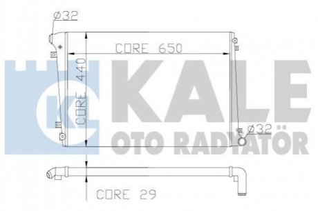 353600 KALE OTO RADYATOR KALE VW Радиатор охлаждения Audi A,Caddy III,Passat,Touran 1.9/2,0TDI -10