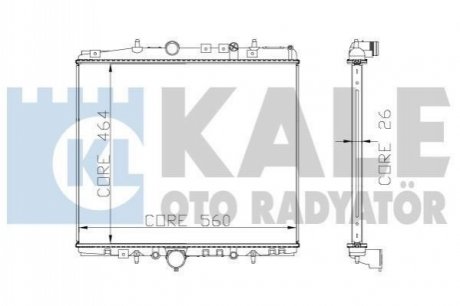 285400 KALE OTO RADYATOR KALE CITROEN Радиатор охлаждения C8,Jumpy,Peugeot 807,Expert 2.0/2.0HDI