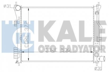 342280 KALE OTO RADYATOR KALE HYUNDAI Радиатор охлаждения i20,Solaris,Kia Rio III 1.25/1.6 08-