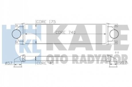 345100 KALE OTO RADYATOR KALE RENAULT интеркулер Master II 2.2/2.5dCi 00-,Opel Movano,Nissan