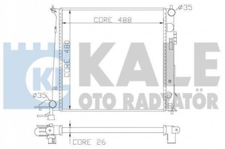 341960 KALE OTO RADYATOR KALE HYUNDAI Радиатор охлаждения ix35,Kia Sportage 1.7/2.0CRDi 10-