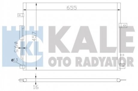 385700 KALE OTO RADYATOR KALE JEEP Радіатор кондиціонера Grand Cherokee II 2.7CRD/4.7 99-03