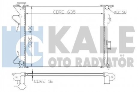 369800 KALE OTO RADYATOR Радиатор охлаждения Hyundai Grandeur, Sonata V, Kia Magentis (369800) KALE OTO RADYATOR