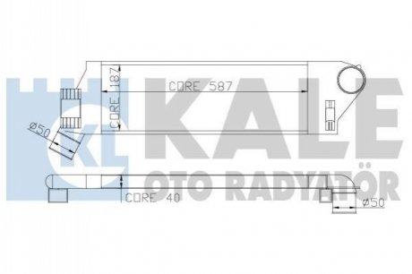 348300 KALE OTO RADYATOR KALE RENAULT Интеркулер Grand Scenic II,Megane II 1.5/1.9dCi 03-