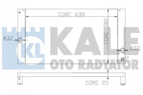 352800 KALE OTO RADYATOR KALE VOLVO Радиатор охлаждения C30/70 II,S40 II,V50 2.0/2.5 04-