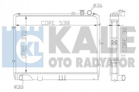 369900 KALE OTO RADYATOR KALE KIA Радиатор охлаждения Carens II,Pregio 2.0CRDi/2.7D 97-