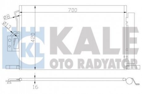 379300 KALE OTO RADYATOR Радиатор кондиционера Hyundai Santa Fe II (379300) KALE OTO RADYATOR