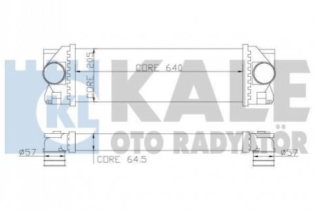 342800 KALE OTO RADYATOR KALE DB Интеркулер Sprinter 2.2CDI 06-,VW Crafter 2.5TDI 06-