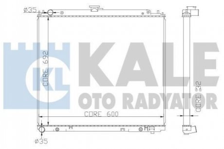 370600 KALE OTO RADYATOR KALE NISSAN Радиатор охлаждения Navara,Pathfinder 2.5dCi 05-