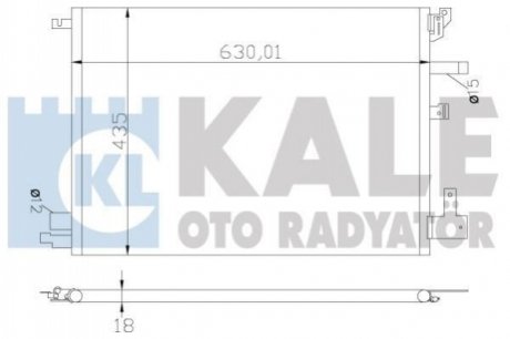 394200 KALE OTO RADYATOR KALE VOLVO Радиатор кондиционера S60 I,S80 I,V70 II,XC70 05-