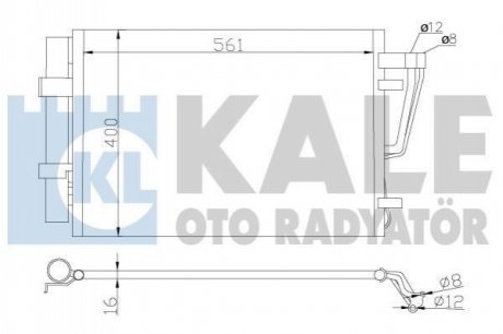 379200 KALE OTO RADYATOR KALE HYUNDAI Радиатор кондиционера Elantra,i30,Kia Ceed 06-