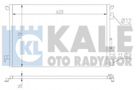 389000 KALE OTO RADYATOR Радиатор кондиционера Fiat Croma, Opel Signum, Vectra C, Vectra C Gts (389000) KALE OTO RADYATOR