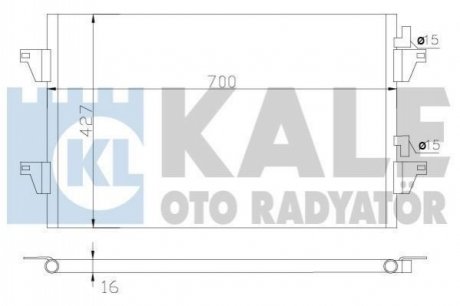 342590 KALE OTO RADYATOR KALE RENAULT Радиатор кондиционера Espace IV,Laguna II 01-