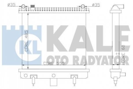 350500 KALE OTO RADYATOR KALE LANDROVER Радиатор охлаждения Range Rover II 2.5D 94-