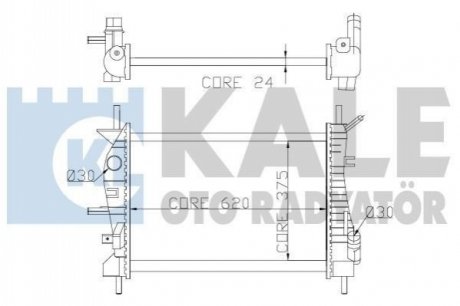 356400 KALE OTO RADYATOR Радіатор охолодження (356400) KALE OTO RADYATOR