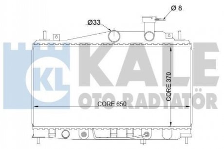 357900 KALE OTO RADYATOR KALE HYUNDAI Радиатор охлаждения Accent II,III 1.4/1.6 05-