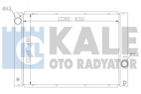 341905 KALE OTO RADYATOR KALE BMW Радиатор охлаждения 5 E60,6 E63,7 E65/66 2.0/4.4