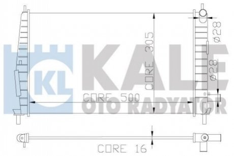 341920 KALE OTO RADYATOR KALE MAZDA Радиатор охлаждения 121,Ford Fiesta IV 1.3 95-