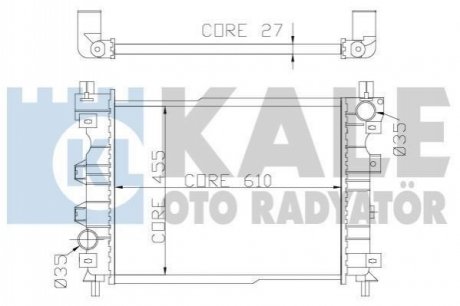 350800 KALE OTO RADYATOR KALE LANDROVER Радиатор охлаждения Freelander 1.8/2.5 98-