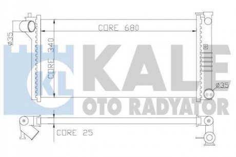 359600 KALE OTO RADYATOR KALE MAZDA Радиатор охлаждения Mazda 626 IV,V 1.8/2.0 91-