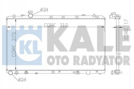 342120 KALE OTO RADYATOR Радиатор охлаждения Fiat Sedici, Suzuki Sx4 Radiator (342120) KALE OTO RADYATOR