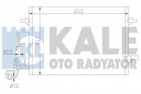 342920 KALE OTO RADYATOR KALE VW Радиатор кондиционера Passat 00-,Skoda SuperB I