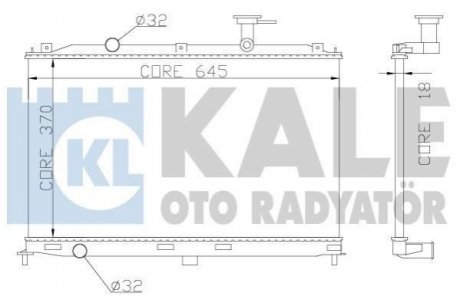 358000 KALE OTO RADYATOR Радиатор охлаждения Accent 1.4/1.6 (06-) МКПП/АКПП (358000) KALE OTO RADYATOR