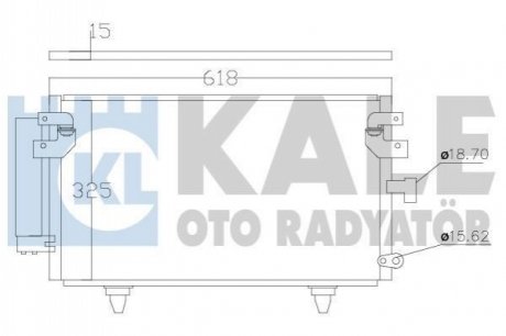 389900 KALE OTO RADYATOR KALE SUBARU Радиатор кондиционера Legacy IV,Outback 03-