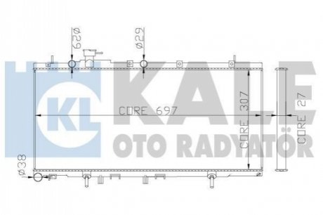 342115 KALE OTO RADYATOR KALE SUBARU Радиатор охлаждения с АКПП Outback 3.0 00-