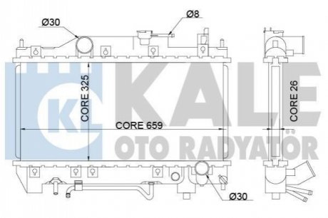 342190 KALE OTO RADYATOR KALE TOYOTA Радиатор охлаждения с АКПП Avensis 2.0 97-