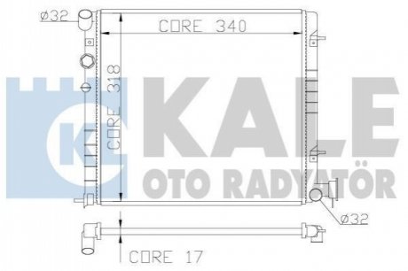 372500 KALE OTO RADYATOR KALE HYUNDAI Радиатор охлаждения Accent II 1.3/1.5 00-