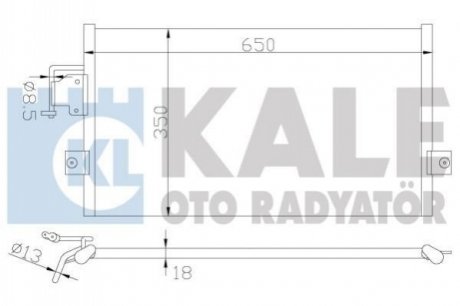379700 KALE OTO RADYATOR KALE HYUNDAI Радіатор кондиціонера Coupe,Lantra II 95-