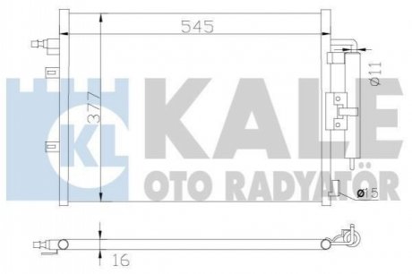 342585 KALE OTO RADYATOR KALE RENAULT Радиатор кондиционера Clio III,Modus 05-