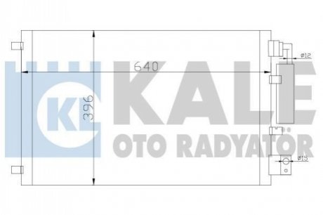 388600 KALE OTO RADYATOR KALE NISSAN Радиатор кондиционера Qashqai 1.6/2.0 07-