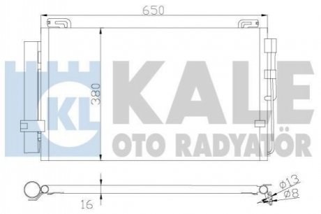 391300 KALE OTO RADYATOR KALE HYUNDAI Радіатор кондиціонера Matrix 1.6/1.8 01-