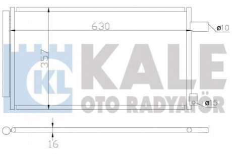 393900 KALE OTO RADYATOR KALE FIAT Радиатор кондиционера Sedici,Suzuki SX4 06-