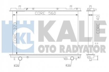 368400 KALE OTO RADYATOR KALE FIAT Радиатор охлаждения Brava,Marea 1.9JTD 96-